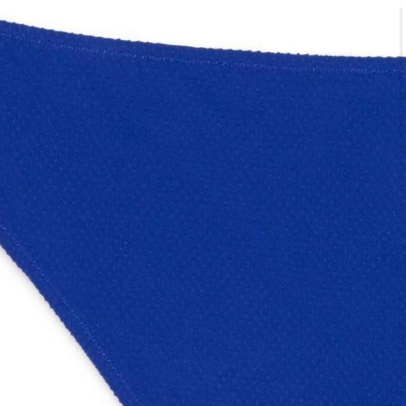 Shade & Shore Textured Hipster Bikini Bottom, Midnight Blue Dot - NEW - Picture 10 of 11